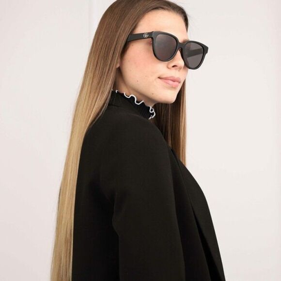 NEW GUCCI GG0960SA 002 Black Grey Women Sunglasses